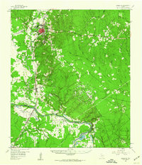 Livingston 1958 topographic map preview