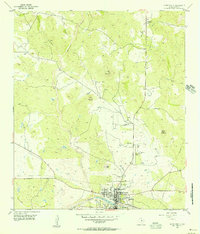Llano North 1955 topographic map thumbnail
