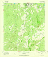 Llano South 1960 topographic map thumbnail
