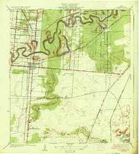 Los Fresnos 1936 topographic map thumbnail