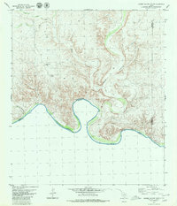 Lozier Canyon South 1979 topographic map thumbnail