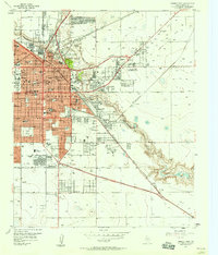 Lubbock East 1957 topographic map thumbnail