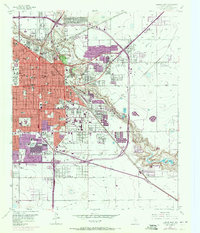 Lubbock East 1957 topographic map thumbnail