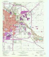 Lubbock East 1957 topographic map thumbnail
