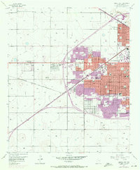 Lubbock West 1957 topographic map thumbnail