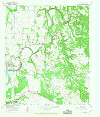 Lueders East 1965 topographic map thumbnail