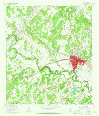 Luling 1964 topographic map thumbnail