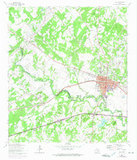 Luling 1964 topographic map thumbnail