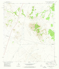 Mano Prieto Mountain 1972 topographic map thumbnail