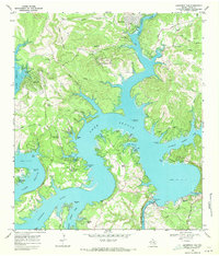 Mansfield Dam 1968 topographic map thumbnail