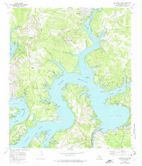 Mansfield Dam 1968 topographic map thumbnail