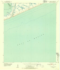 Matagorda SW 1952 topographic map thumbnail