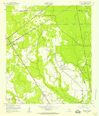 Mauriceville 1957 topographic map thumbnail