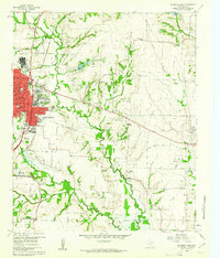 McKinney East 1960 topographic map thumbnail