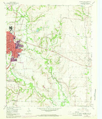 McKinney East 1960 topographic map thumbnail