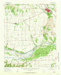 Memphis 1961 topographic map thumbnail