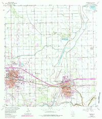 Mercedes 1956 topographic map thumbnail