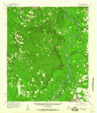 Merryville 1959 topographic map thumbnail