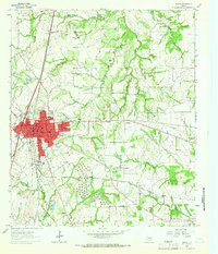 Mexia 1963 topographic map preview