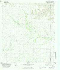 Meyers Canyon NE 1980 topographic map thumbnail