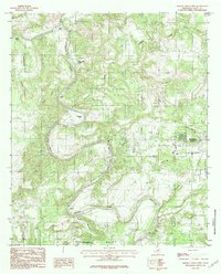 Mineral Wells West 1984 topographic map thumbnail