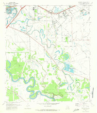 Missouri City 1970 topographic map thumbnail