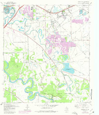 Missouri City 1970 topographic map thumbnail