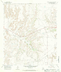 Mitchell Canyon NE 1967 topographic map thumbnail