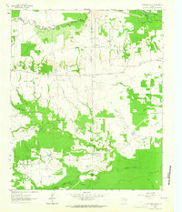 Mitchell Creek 1963 topographic map thumbnail