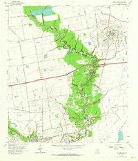 Mont Belvieu 1961 topographic map thumbnail