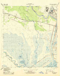 Jones Creek 1943 topographic map thumbnail