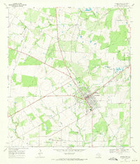Jourdanton 1968 topographic map preview