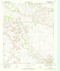 Justiceburg NW 1969 topographic map thumbnail
