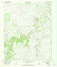 Justiceburg SE 1969 topographic map thumbnail