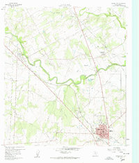 Karnes City 1960 topographic map thumbnail