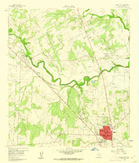 Karnes City 1960 topographic map thumbnail
