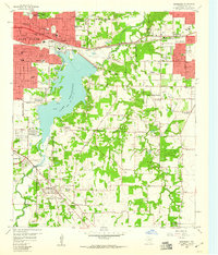 Kennedale 1959 topographic map thumbnail