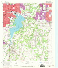 Kennedale 1959 topographic map preview