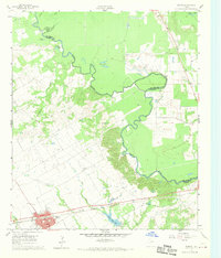 Kerens 1961 topographic map preview