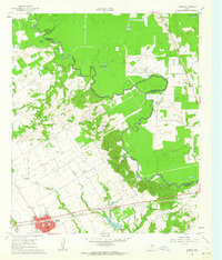 Kerens 1961 topographic map thumbnail