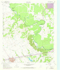 Kerens 1961 topographic map preview