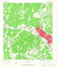 Kerrville 1964 topographic map thumbnail
