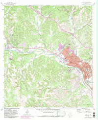 Kerrville 1964 topographic map thumbnail