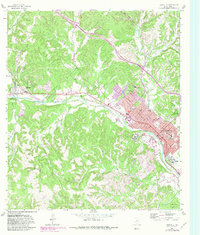 Kerrville 1964 topographic map thumbnail