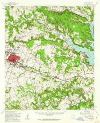 Killeen 1958 topographic map thumbnail