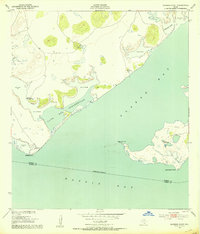Kleberg Point 1951 topographic map thumbnail