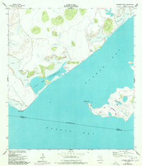 Kleberg Point 1951 topographic map thumbnail