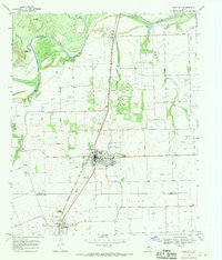 Knox City 1968 topographic map thumbnail