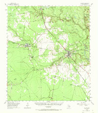 Kountze 1955 topographic map preview