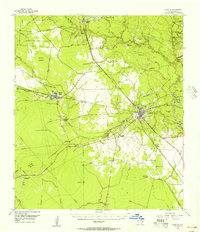 Kountze 1955 topographic map thumbnail